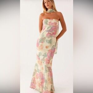 peppermayo under the pagoda maxi dress